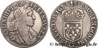 FRANKREICH Demi-écu, portrait apollinien LOUIS XIV THE SUN KING Lyon 1673 (32mm, 13,48g, 6h) -