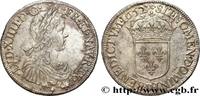 FRANKREICH Écu, portrait à la mèche longue LOUIS XIV THE SUN KING Lyon 1652 (40,5mm, 27,22g, 6h) -