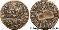 FRANKREICH Méreau du chapitre Saint-Sévère de Vienne DAUPHINÉ - JETONS DIVERS 1524 (26mm, 3,96g, 12h) -