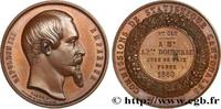 FRANKREICH Médaille de récompense, Commissions de statistique SECOND EMPIRE 1860 (50,5mm, 60,89g, 12h) -
