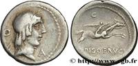 THE REPUBLIC (280 BC to 27 BC) Denier CALPURNIUS Rome 90 AC. (18mm, 3,88g, 5h) -