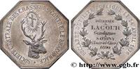 FRANKREICH CHASSEURS CONTRE LE BRACONNAGE SOCIÉTÉS D'AGRICULTURE, HORTICULTURE, PÊCHE ET CHASSE 1890 (36,5mm, 20,71g, 12h) -