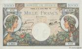 FRANKREICH 1000 Francs COMMERCE ET INDUSTRIE FRANKREICH 1000 Francs COMMERCE ET INDUSTRIE 1944 fST -