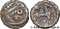 FRANKREICH Quart de statère d'argent à l'astre, cheval à droi GALLIEN - BELGICA - BELLOVACI (Region die Beauvais) Beauvais (60) c. 80-50 AC. (13,5mm, 1,64g, 3h) -