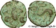 FRANKREICH Bronze au lion GALLIEN - BELGICA - BELLOVACI (Region die Beauvais) Beauvais (60) c. 50-25 AC. (19mm, 2,39g, 5h) -