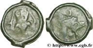 FRANKREICH Potin au personnage de face, classe I GALLIEN - BELGICA - REMI (Region die Reims) Reims (51) c. 60-40 AC. (22,5mm, 4,52g, 9h) -