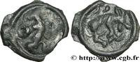 FRANKREICH Potin au guerrier courant et “à l’élan” GALLIEN - BELGICA - REMI (Region die Reims) Reims (51) c. 90-50 AC. (20mm, 4,03g, 12h) -
