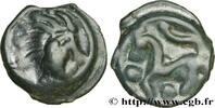 FRANKREICH Potin à la tête “d’indien” GALLIEN - SENONES (Region die Sens) c. avant 52 AC. (19mm, 4,01g, 3h) -