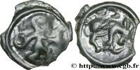 FRANKREICH Potin au guerrier courant et “à l’élan” GALLIEN - BELGICA - REMI (Region die Reims) Reims (51) c. 90-50 AC. (19,5mm, 4,10g, 12h) -
