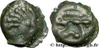 FRANKREICH Potin à la tête “d’indien” et au sanglier GALLIEN - SENONES (Region die Sens) c. avant 52 AC. (17,5mm, 5,07g, 9h) -