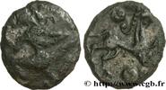 FRANKREICH Bronze au personnage courant et à l’androcéphale GALLIEN - BELGICA - BELLOVACI (Region die Beauvais) Beauvais (60) c. Ier siècle avant J.-C. (17mm, 2,52g, 12h) -