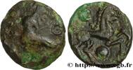 FRANKREICH Bronze au personnage courant et à l’androcéphale GALLIEN - BELGICA - BELLOVACI (Region die Beauvais) Beauvais (60) c. Ier siècle avant J.-C. (16,5mm, 3,15g, 9h) -