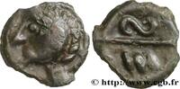 FRANKREICH Potin aux chevrons, tête stylisée et chevelue GALLIEN - BELGICA - BELLOVACI (Region die Beauvais) Beauvais (60) Ier siècle avant J.-C. (16mm, 2,35g, 3h) -