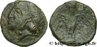FRANKREICH Bronze à la tête casquée, à l’aigle de face GALLIEN - BELGICA - BELLOVACI (Region die Beauvais) Beauvais (60) c. 50-25 AC. (16mm, 2,78g, 3h) -