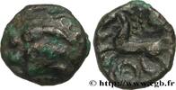 FRANKREICH Quart de statère “aux segments de cercles”, cheval GALLIEN - BELGICA - REMI (Region die Reims) Reims (51) c. 80-50 AC. (12mm, 1,10g, 10h) -