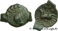 FRANKREICH Bronze au cheval et aux annelets GALLIEN - BELGICA - REMI (Region die Reims) c. 60-50 AC. (18mm, 2,05g, 9h) -