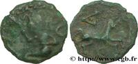 FRANKREICH Bronze à l’archer agenouillé et au petit cheval GALLIEN - BELGICA - BELLOVACI (Region die Beauvais) Beauvais (60) c. Ier siècle avant J.-C. (16mm, 1,83g, 12h) -