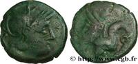 FRANKREICH Bronze au coq, “type de Bracquemont” GALLIEN - BELGICA - BELLOVACI (Region die Beauvais) Beauvais (60) c. 50-25 AC. (16,5mm, 2,69g, 6h) -