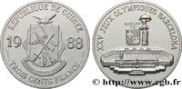 GUINEA 300 Francs XXV Jeux Olympiques Barcelone - Stade o GUINEA 1988 (32mm, 16,27g, 12h) -