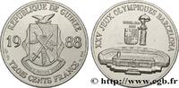 GUINEA 300 Francs XXV Jeux Olympiques Barcelone - Stade o GUINEA 1988 (32mm, 16,27g, 12h) -