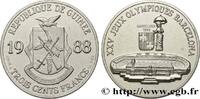 GUINEA 300 Francs XXV Jeux Olympiques Barcelone - Stade o GUINEA 1988 (32mm, 16,27g, 12h) -