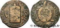 FRANKREICH 2 sols dit à la table de loi NATIONALKONVENT Metz 1793 (33mm, 23,83g, 6h) -