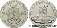 GUINEA 300 Francs XXV Jeux Olympiques Barcelone - Stade o GUINEA 1988 (32mm, 16,27g, 12h) -