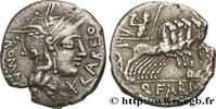 THE REPUBLIC (280 BC to 27 BC) Denier FABIA Rome ou Italie 124 AC. (18,5mm, 3,64g, 3h) -