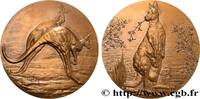 FRANKREICH Médaille animalière - Kangourou ANIMAUX Monnaie de Paris 1975 (72mm, 170,5g, 12h) -