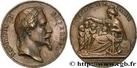 FRANKREICH Médaille, Pupilles de la Marine SECOND EMPIRE 1862 (59,5mm, 111,9g, 12h) -