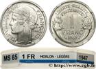 FRANKREICH 1 franc Morlon, légère VIERTE FRANZOSISCHE REPUBLIK 1947 (23mm, 1,29g, 6h) -