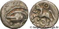 FRANKREICH Denier à la tête casquée GALLIEN - NORDGALLIEN - ÆDUI (BIBRACTE, Region die Mont-Beuvray) Autun (71) c. 80-50 AC. (15mm, 1,93g, 6h) -