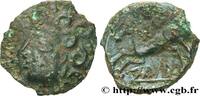 FRANKREICH Bronze IIAROS aux trois annelets pointés GALLIEN - BITURIGES CUBI (Region die Bourges) Bourges (18) c. 60-50 AC. (15,5mm, 2,73g, 9h) -