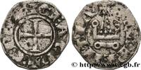 CROISADES - PRINCIPAUTÉ D'ACHAÏE - CHARLES II D'AN Denier CROISADES - PRINCIPAUTÉ D'ACHAÏE - CHARLES II D'ANJOU Glarentsa n.d. (19mm, 0,88g, 5h) -