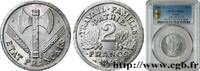 FRANKREICH 2 francs Francisque ETAT FRANÇAIS Beaumont-Le-Roger 1943 (27mm, 2,20g, 6h) -