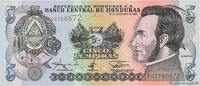 HONDURAS 5 Lempiras HONDURAS 5 Lempiras 1996 ST -