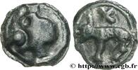 FRANKREICH Potin à la tête diabolique et au loup GALLIEN - CARNUTES (Region die Beauce) Chartres (28) Ier siècle avant J.-C. (17mm, 4,58g, 9h) -