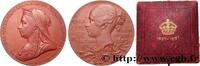 FRANKREICH Médaille, 60e anniversaire de règne de Victoria GRANDE BRETAGNE - VICTORIA 1897 (55,5mm, 75,88g, 12h) -