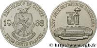 GUINEA 300 Francs XXV Jeux Olympiques Barcelone - Stade o GUINEA 1988 (32mm, 16,27g, 12h) -