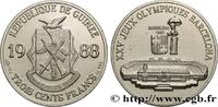 GUINEA 300 Francs XXV Jeux Olympiques Barcelone - Stade o GUINEA 1988 (32mm, 16,27g, 12h) -