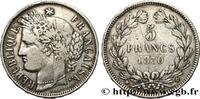 FRANKREICH 5 francs Cérès, sans légende GOUVERNEMENT DE LA DÉFENSE NATIONALE Bordeaux 1870 (37mm, 24,95g, 6h) -