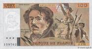 FRANKREICH 100 Francs DELACROIX imprimé en continu FRANKREICH 100 Francs DELACROIX imprimé en continu 1991 ST -