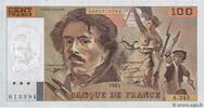 FRANKREICH 100 Francs DELACROIX imprimé en continu FRANKREICH 100 Francs DELACROIX imprimé en continu 1993 fST -