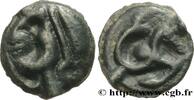 FRANKREICH Potin à l’hippocampe, tête casquée GALLIEN - NORDGALLIEN - ÆDUI (BIBRACTE, Region die Mont-Beuvray) Autun (71) c. 60-50 AC. (19,5mm, 4,25g, h) -