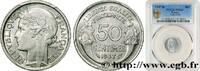 FRANKREICH 50 centimes Morlon, légère VIERTE FRANZOSISCHE REPUBLIK Beaumont-le-Roger 1947 (18mm, 0,70g, 6h) -