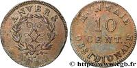 FRANKREICH 10 cent. Anvers au double L, frappe de l’atelier d LUDWIG XVIII Anvers 1814 (34,88mm, 20,81g, 6h) -