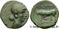 FRANKREICH Bronze GERMANVS INDVTILLI au taureau (Quadrans) GALLIEN - BELGICA - REMI (Region die Reims) Reims (51) c. 10 AC. (18mm, 2,78g, 12h) -