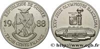 GUINEA 300 Francs XXV Jeux Olympiques Barcelone - Stade o GUINEA 1988 (32mm, 16,27g, 12h) -