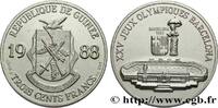 GUINEA 300 Francs XXV Jeux Olympiques Barcelone - Stade o GUINEA 1988 (32mm, 16,27g, 12h) -
