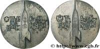 FRANKREICH Médaille, Aux premiers astronautes CONQUÊTE DE L'ESPACE - EXPLORATION SPATIALE 1962 (94,5mm, 508,69g, 12h) -